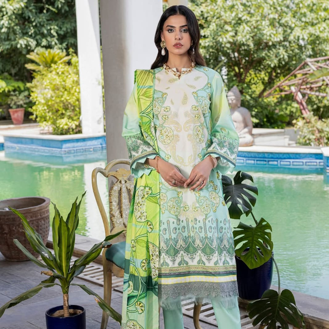 "Paltar" Women Un-Stitched Printed Lawn 3PC-Dastoor Vol. 13 -PL08