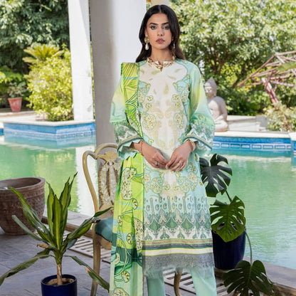 "Paltar" Women Un-Stitched Printed Lawn 3PC-Dastoor Vol. 13 -PL08