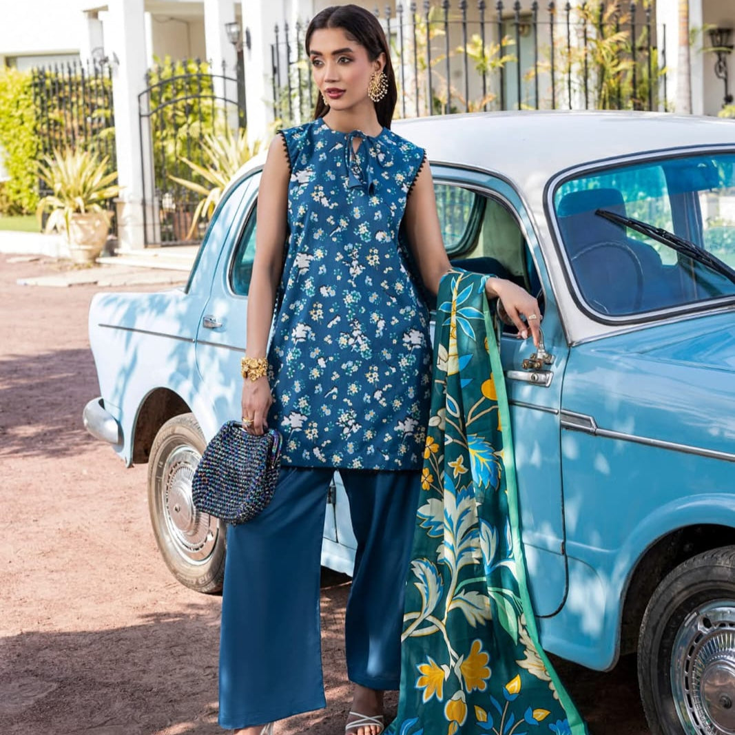 "Paltar" Women Un-Stitched Printed Lawn 3PC-Dastoor Vol. 13 -PL14