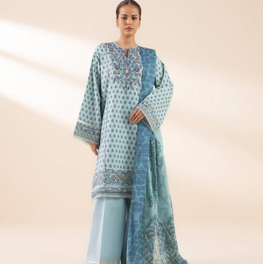 "Sapphire" Embroidered Lawn Suit 3PC-SP02