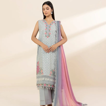 "Sapphire" Embroidered  Lawn Suit 3PC-SP03