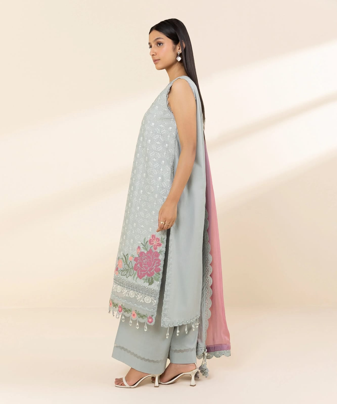 "Sapphire" Embroidered  Lawn Suit 3PC-SP03