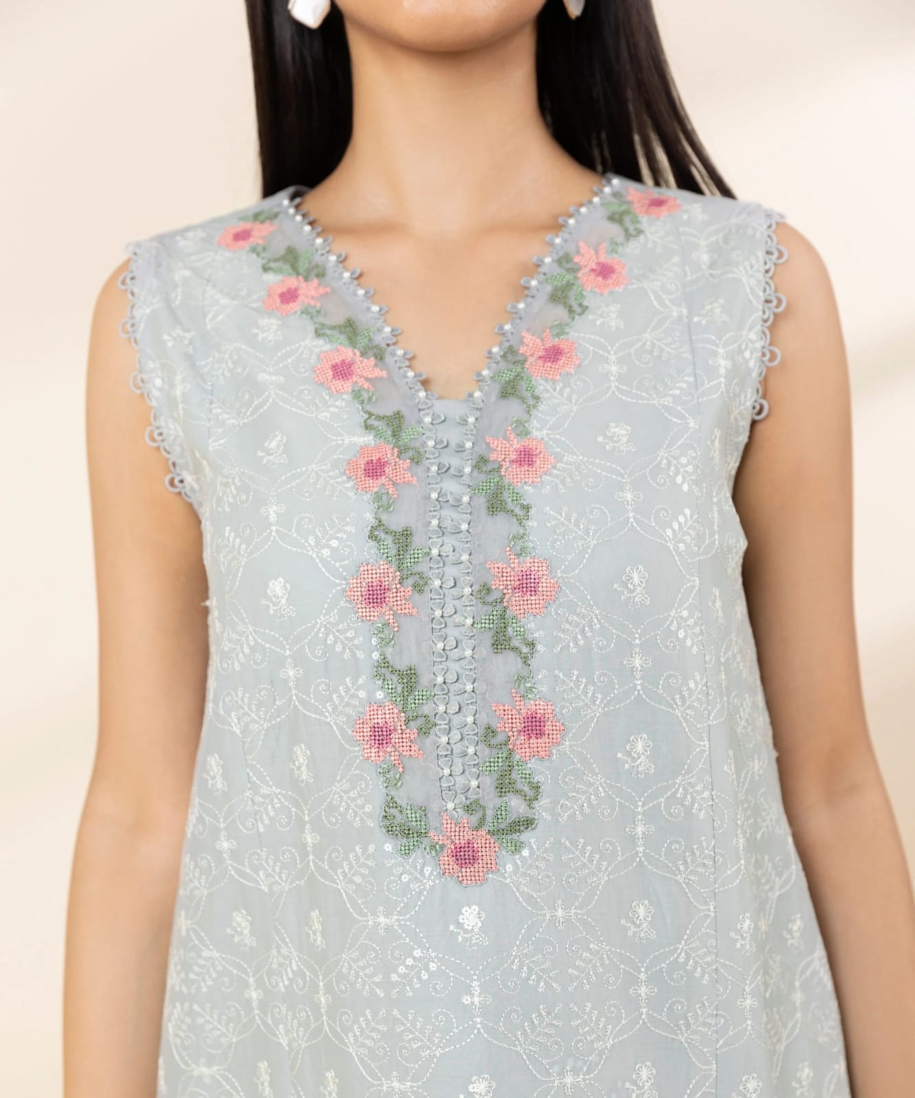 "Sapphire" Embroidered  Lawn Suit 3PC-SP03