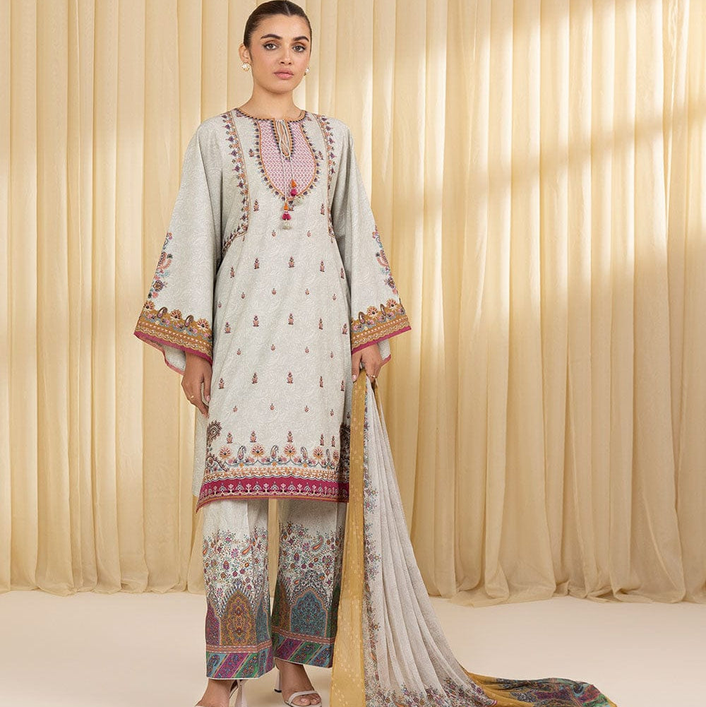 "Sapphire" Embroidered  Lawn Suit 3PC-SP04