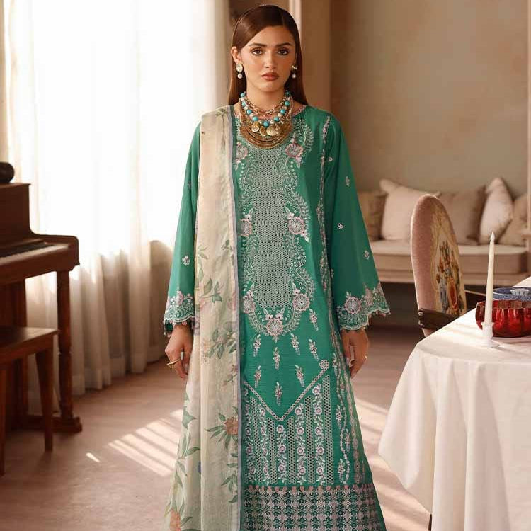 "Periwina by Gull Jee" Luxury Embroidered  Lawn Suit 3PC-GJP 01