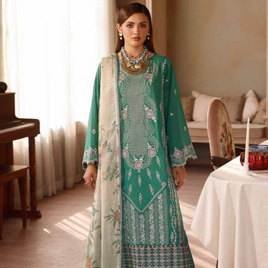 "Periwina by Gull Jee" Luxury Embroidered  Lawn Suit 3PC-GJP 01