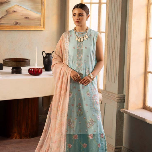 "Periwina by Gull Jee" Luxury Embroidered  Lawn Suit 3PC-GJP 03