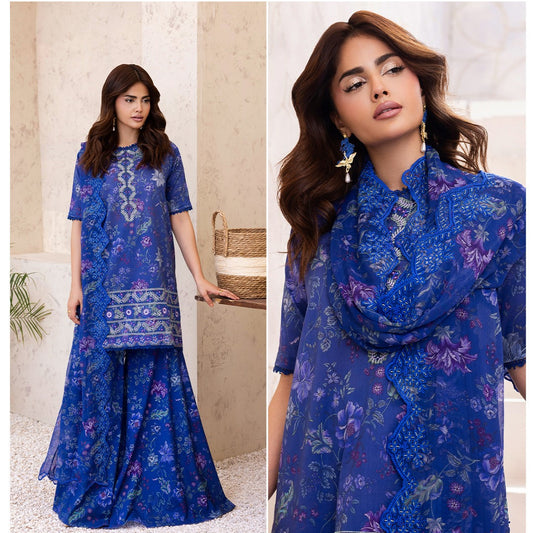 "NOA by Gull Jee" Luxury Embroidered  Lawn Suit 3PC-GJN 03