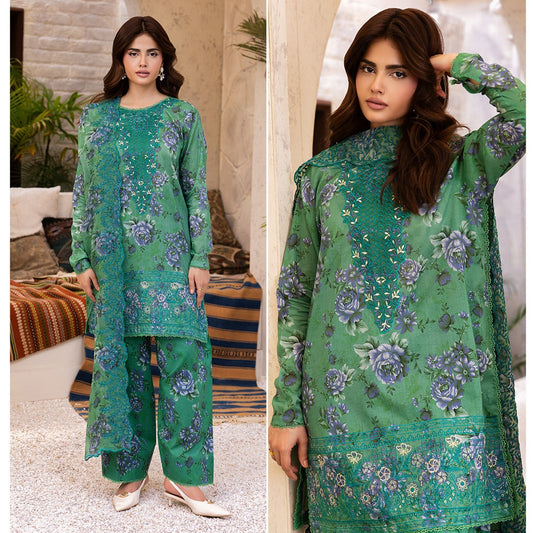 "NOA by Gull Jee" Luxury Embroidered  Lawn Suit 3PC-GJN 06