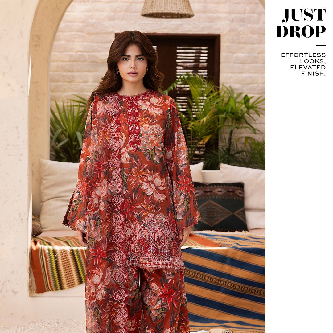"NOA by Gull Jee" Luxury Embroidered  Lawn Suit 3PC-GJN 07