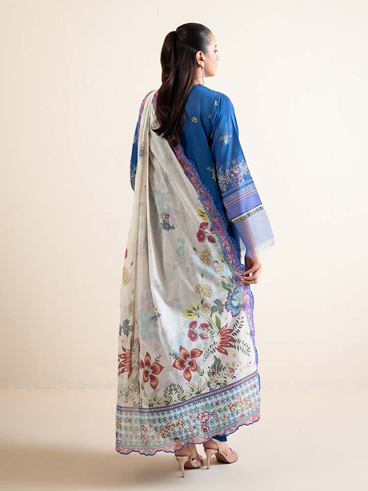 "Hania by Gull Jee" Luxury Embroidered  Lawn Suit 3PC-GJH 01