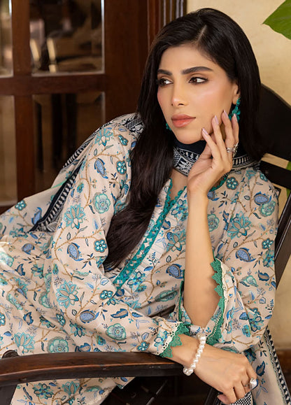 "Salina Regalia" Women Un-Stitched Printed Lawn 3PC-Vol. 22 -07