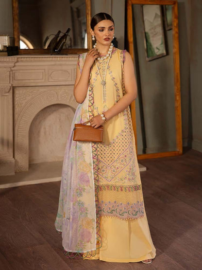 "Periwina by Gull Jee" Luxury Embroidered  Lawn Suit 3PC-GJP 04