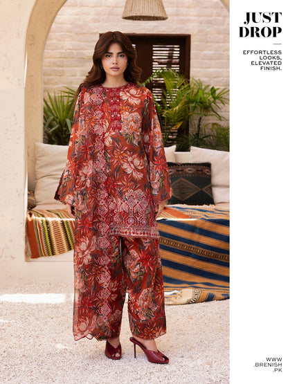 "NOA by Gull Jee" Luxury Embroidered  Lawn Suit 3PC-GJN 07