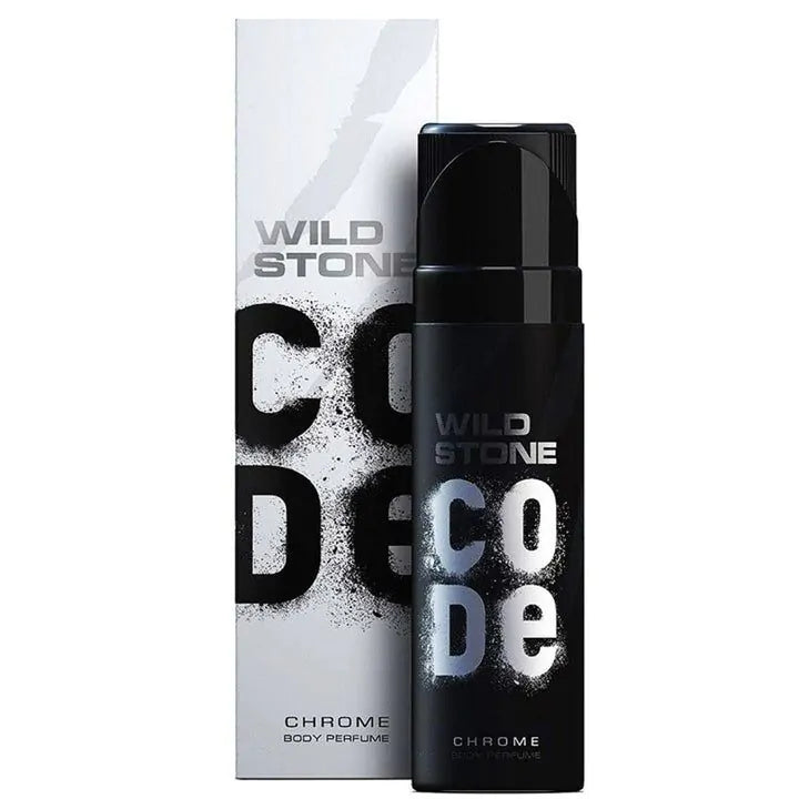 Wild Stone Code Chrome Perfume Body Spray For Men - 120 Ml