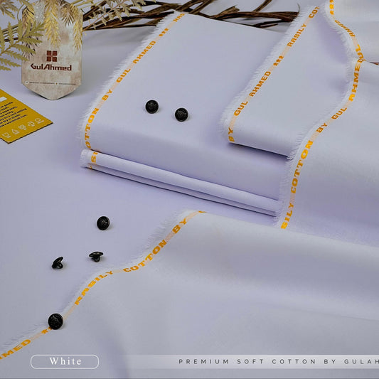 "Gul Ahmed" Premium Cotton Unstitched Suit for Men's - GAC02